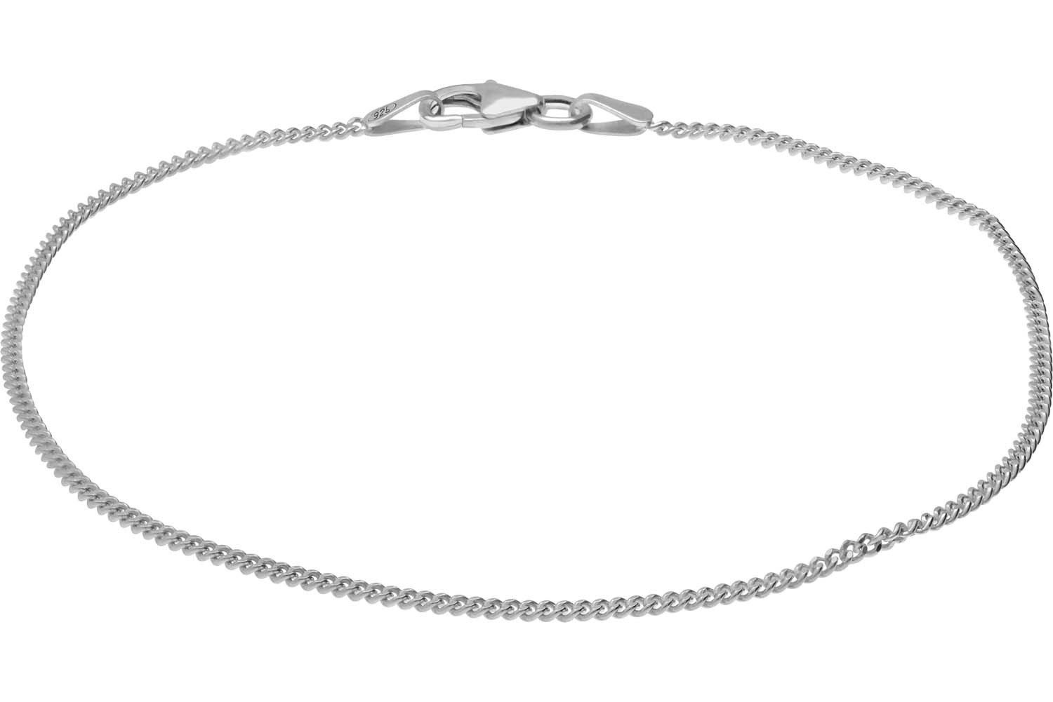 925er Silber Panzerarmband rhodiniert von Piercingline